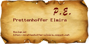 Prettenhoffer Elmira névjegykártya
